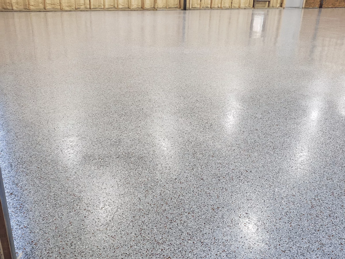 best concrete epoxy flake garage floors