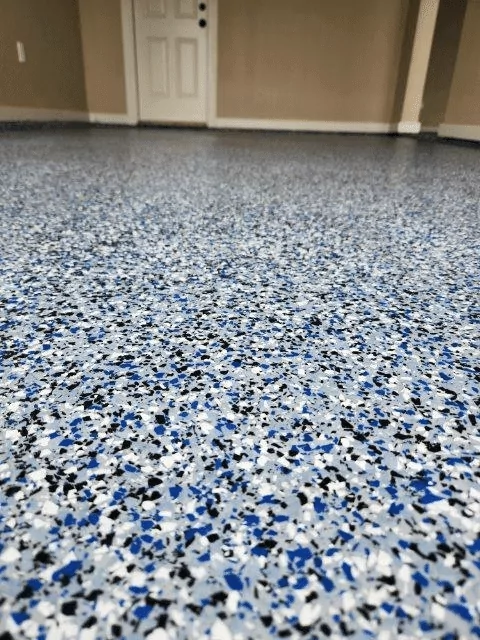 epoxy flake garage floor